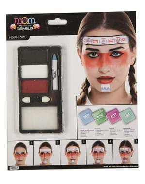Hvid indianer make-up til voksne