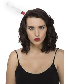 Bandolete de seringa no crânio para adulto