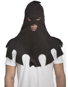 Máscara de carrasco preta para adulto