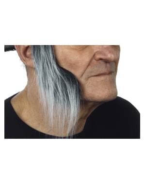 Patilla larga gris