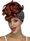 Red 40's wig for women
