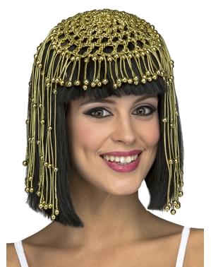 Perruque reine égyptienne noire femme