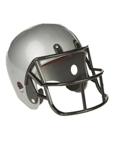 Capacete de futebol americano cinzento para adulto