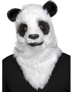 Máscara de oso panda moving mouth para adulto