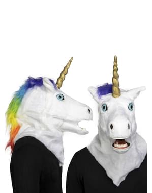 Unicorn yetişkinler için hareketli ağız maskesi