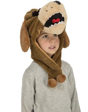 Topi anjing coklat untuk anak-anak