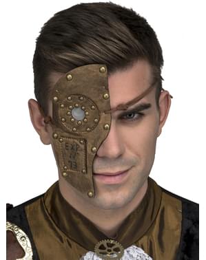 Maschera meza faccia steampunk per audlto