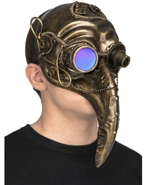Gouden plaag Steampunk masker voor volwassenen