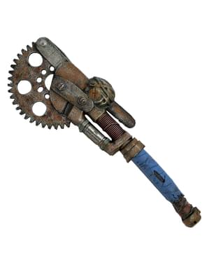 Steampunk chainsaw with cogs