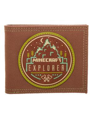 Carteira de Minecraft Explorer castanha