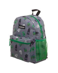 Mochila de Minecraft Enemy Toss cinzenta