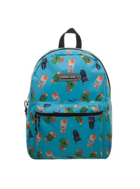 Blue Minecraft Enemy Toss backpack
