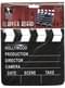 Hollywood style clapperboard