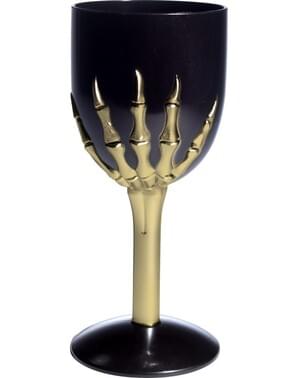 Bicchiere gotico a forma di teschio