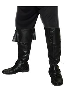 Couvre-bottes de pirate noires
