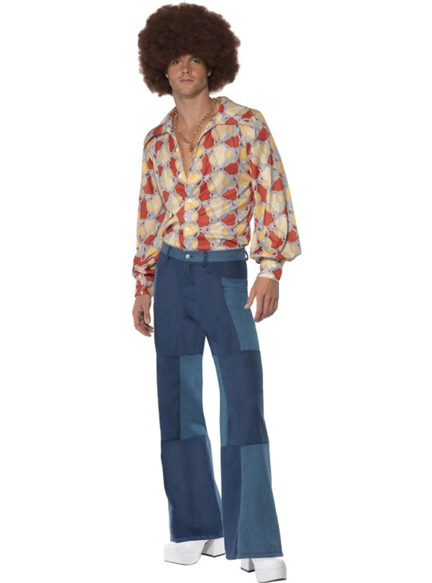 Fato retro dos anos 70 para homem