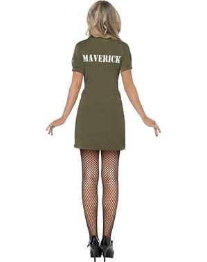 Sexy Top Gunkostuum voor vrouw