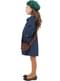 Costume da bambina degli anni 40 azzurro