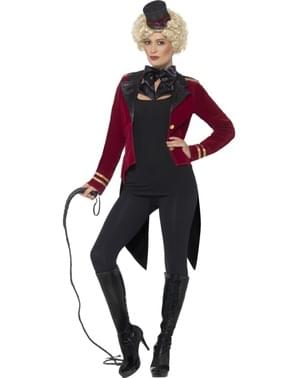 Rood circus Leeuwentemmer kostuum voor vrouwen
