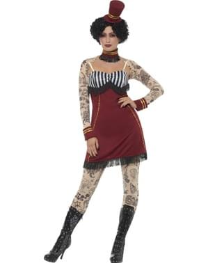 Déguisement dompteuse cirque tatouages femme