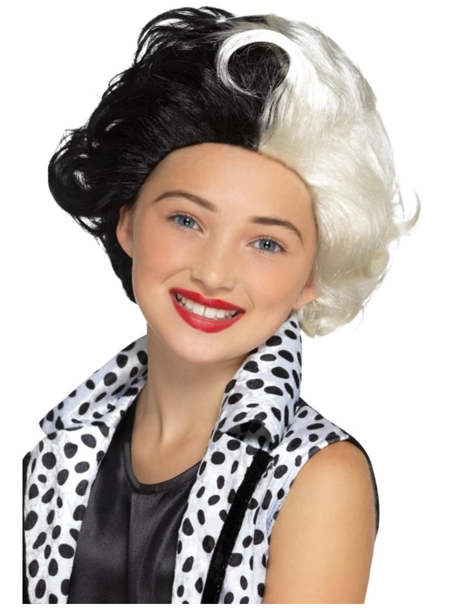 Cruella villain wig for girls