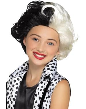 Perruque Cruella fille