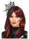 Black spiderweb headband for women