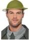 Green British soldier helmet for adults