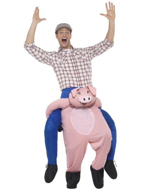 Disfraz de cerdo ride on para adulto