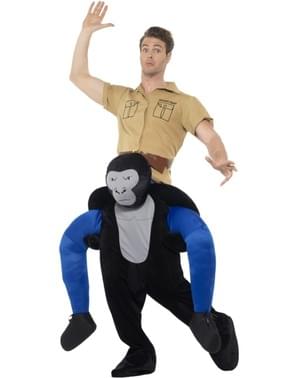 Gorilla Ride On Kostüm für Erwachsene