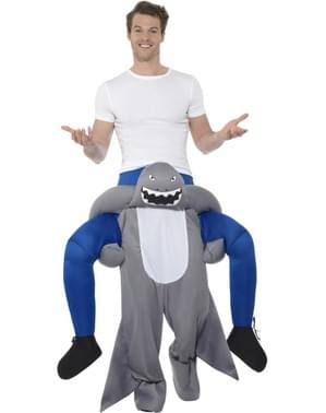 Costum de rechin ride on pentru adult
