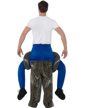 Fato de dinossauro ride on para adulto