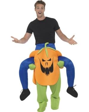 Disfraz de calabaza maligna ride on para adulto