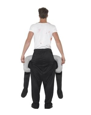 Piggyback Ακέφαλο άνθρωπος κοστούμι για ενήλικες