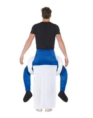 Maskeraddräkt spöke ride on för vuxen