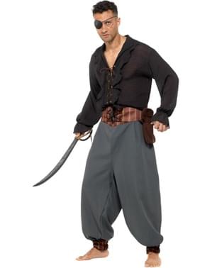 Grey pirate trousers for men