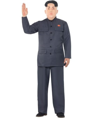 Costume da presidente coreano grigio per uomo