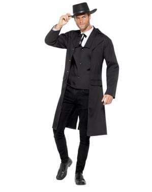 Jacka prisjägare ifrån väst svart vuxen