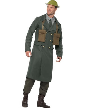 Pejabat Inggris dari kostum Perang Dunia Kedua untuk pria