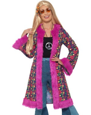 Dámský kostým psychedelický hippie