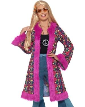 Disfraz de hippie psicodélico para mujer