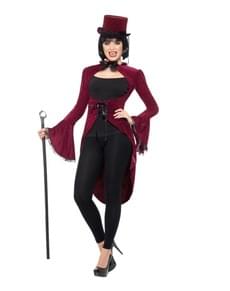 Disfraz de vampiro granate para mujer