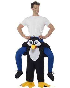 Costum de pinguin adorabil ride on pentru adult