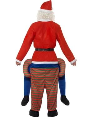 Grøn jule nisse ridder kostume til voksne