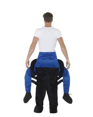 Huckepack Kostüm Spinnen schwarz