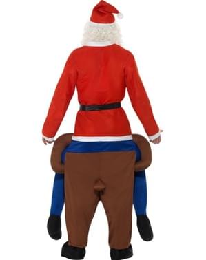 Piggyback Rudolf ο τάρανδος κοστούμι για ενήλικες