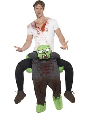 Costum ride on de zombie pentru adult