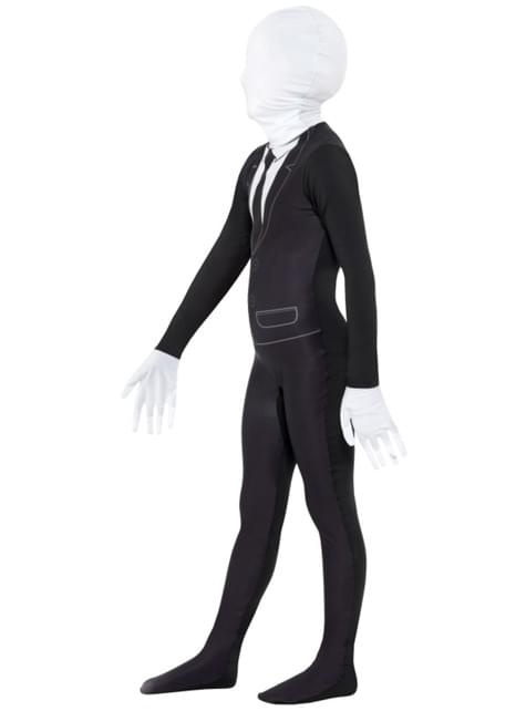 Morphsuits Boys Slenderman Costume for Kids, Slenderman Kids Costume, Slender  Man Costume Kids, Morph Suits for Kids Scary