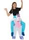 Costume Ride On da unicorno bianco per bambini