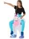 White Unicorn Piggyback Costume for Kids